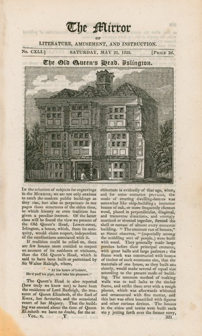 Das alte Queens Head, Islington von English School
