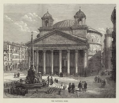 Das Pantheon, Rom (Gravur) von English School