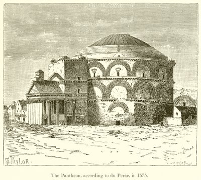Das Pantheon, nach du Perac, 1575 von English School