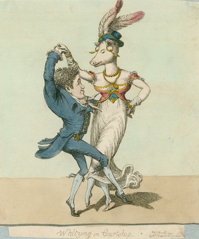 Die Schweinegesichtige Dame von Manchester Square, London; Walzer in der Brautwerbung von English School