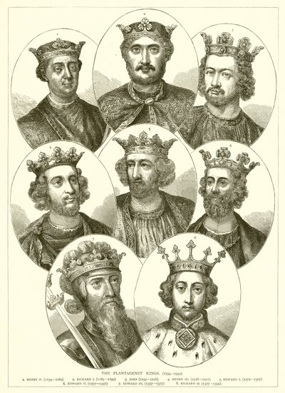 Die Plantagenet-Könige (1154–1399) von English School
