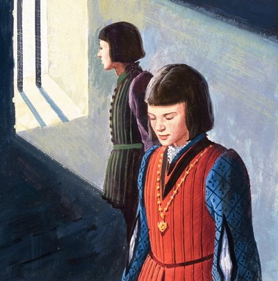 Die Prinzen im Turm einschließlich König Edward V. von English School