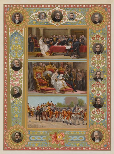 Das Jubiläum der Königin (Chromolithografie) von English School