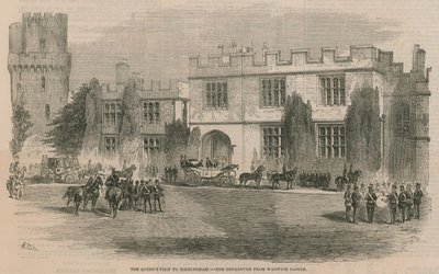Der Besuch der Königin in Birmingham - die Abreise vom Warwick Castle von English School