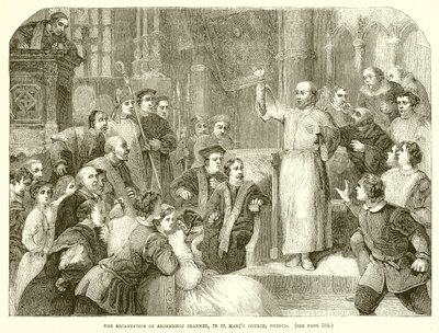 Widerruf von Erzbischof Cranmer in der St. Mary