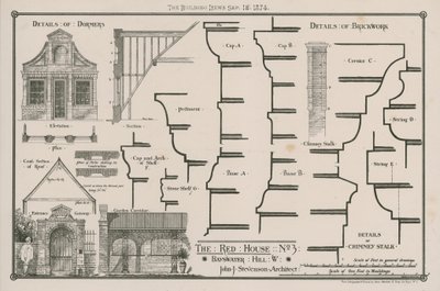 Das Rote Haus, 3 Bayswater Hill, London von English School