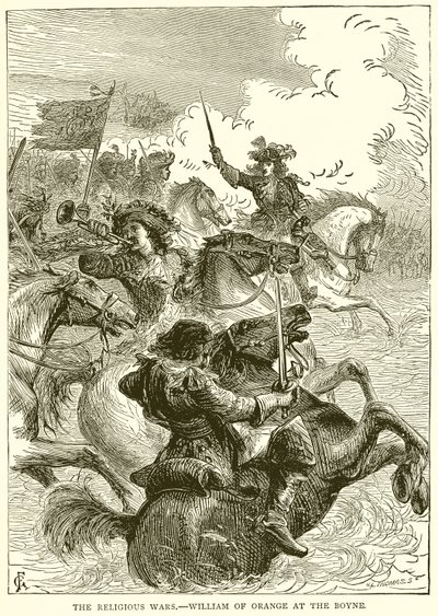 Die Religionskriege – Wilhelm von Oranien an der Boyne von English School