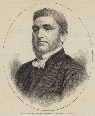 Der ehrwürdige Gervase Smith, MA, Präsident der Wesleyanischen Konferenz (Stich) von English School