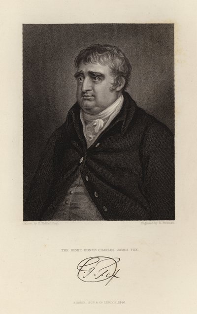 Der Rechte Ehrenwerte Charles James Fox von English School