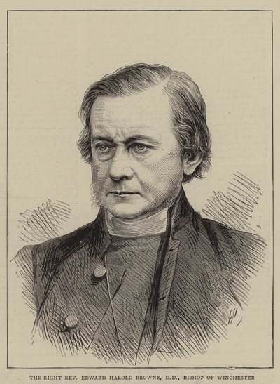 Der rechte ehrwürdige Edward Harold Browne, DD, Bischof von Winchester (Gravur) von English School