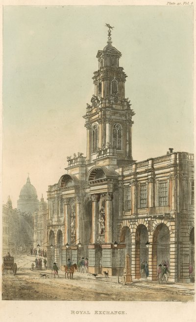 Die Royal Exchange, London von English School