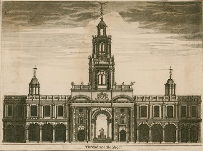 Die Royal Exchange, Threadneedle Street, London von English School