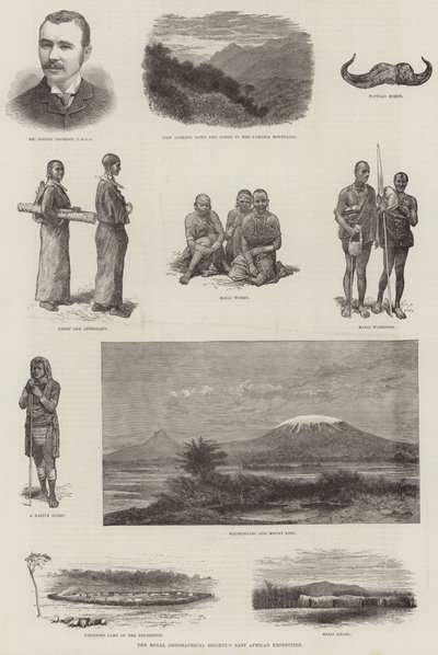 Die Ostafrika-Expedition der Royal Geographical Society (Stich) von English School