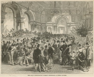 Die Ausstellung von Frühlingsblumen der Königlichen Gartenbaugesellschaft von English School