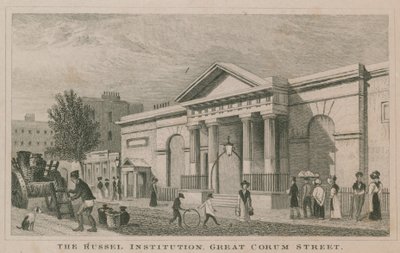 Die Russell Institution, Great Coram Street, London von English School