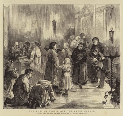 Das russische Volk und die griechische Kirche (Stich) von English School