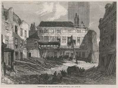 The Saracens Head, Snow Hill, Abriss von English School