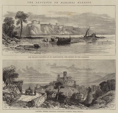 Das Urteil über Marschall Bazaine (Gravur) von English School