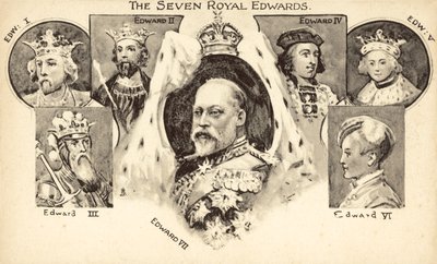 Die sieben königlichen Edwards von English School