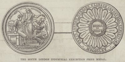 Preis-Medaille der South London Industrial Exhibition von English School