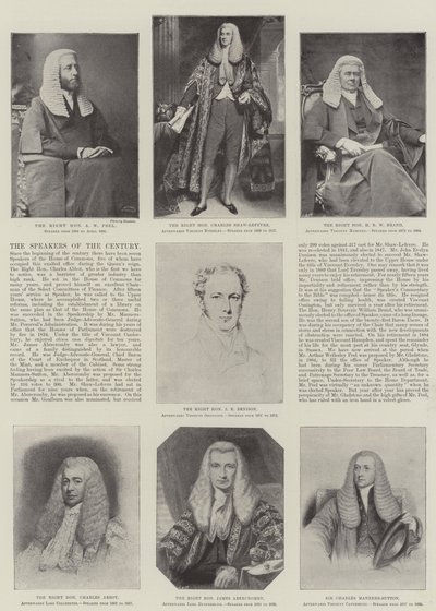Die Sprecher des Jahrhunderts (Lithografie) von English School