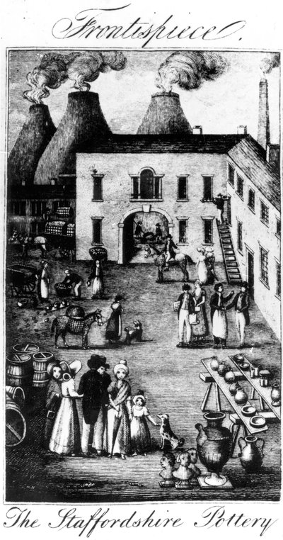 Die Staffordshire-Töpferei, 1827 von English School