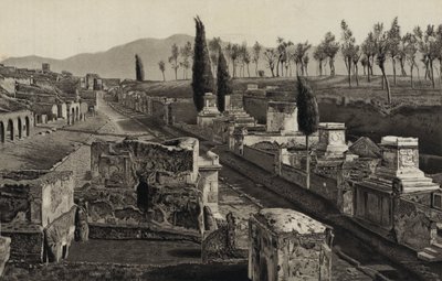Die Straße der Gräber, Pompeji von English School