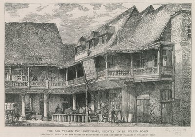 Das Tabard Inn, Southwark von English School