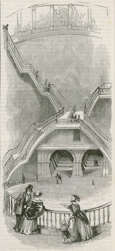 Der Thames-Tunnel von English School