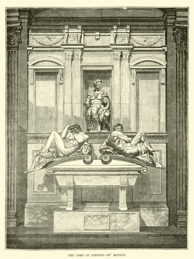 Das Grab von Lorenzo de Medici von English School