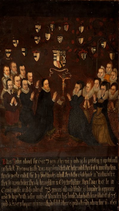 Die Familie Towneley beim Gebet, ca. 1800 von English School