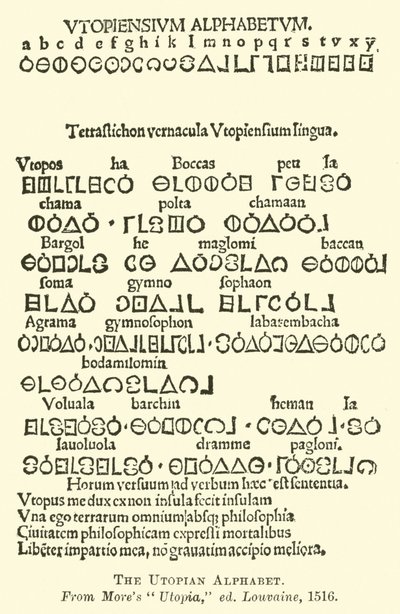 Das utopische Alphabet von English School