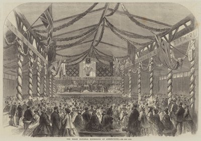 Das walisische National-Eisteddfod in Aberystwyth (Stich) von English School
