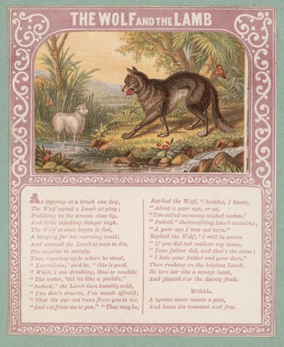 Der Wolf und das Lamm von English School