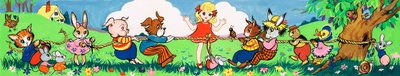 Das Tauziehen der Tiere von English School