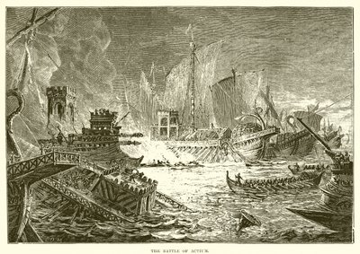 Die Schlacht von Actium von English School