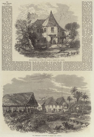 Der schwarze Aufstand in Jamaika (Stich) von English School