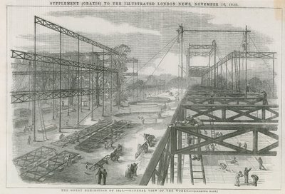 Das Gebäude im Hyde Park, London, für die Große Ausstellung von 1851 von English School