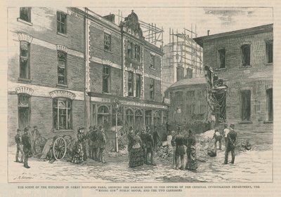Die Dynamitanschläge im West End von London von English School