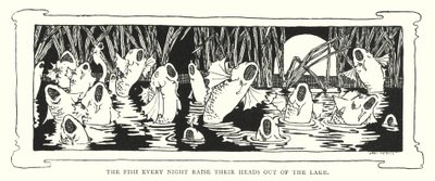 Die Fische heben jede Nacht ihre Köpfe aus dem See von English School