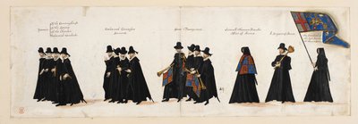 Der Trauerzug von Königin Elisabeth I. zur Westminster Abbey, 28. April 1603 von English School