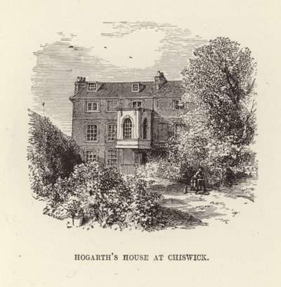 Das Haus von William Hogarth in Chiswick von English School