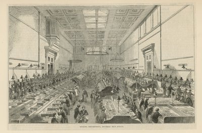 Die Inlandsabteilung des Hauptpostamts von English School