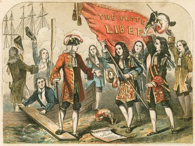 Die Landung von Wilhelm von Oranien von English School