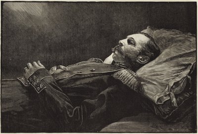 Der verstorbene Kaiser Alexander II. von Russland nach dem Tod von English School