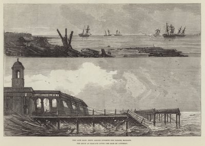 Der letzte Sturm in Margate (Gravur) von English School