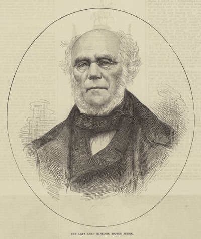 Der verstorbene Lord Kinloch, schottischer Richter (Gravur) von English School