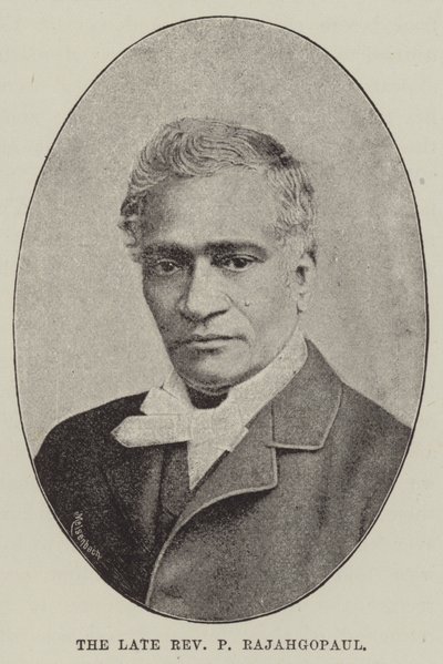 Der verstorbene Reverend P Rajahgopaul (Stich) von English School