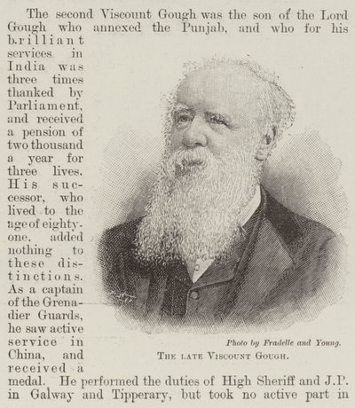 Der verstorbene Viscount Gough von English School