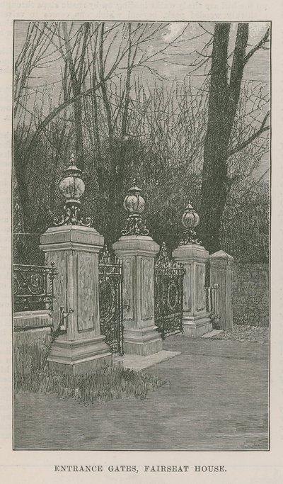 Der neue öffentliche Park in Highgate: Eingangstore, Fairseat House von English School